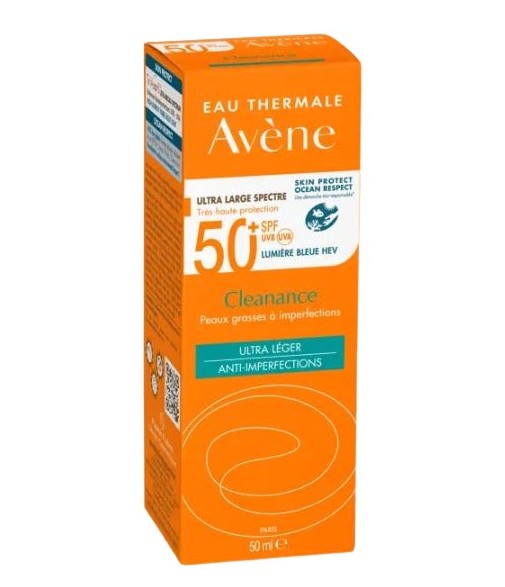 Avéne Solar Cleanance SPF 50+ Matificante Pieles Grasas con Imperfecciones 50ml 