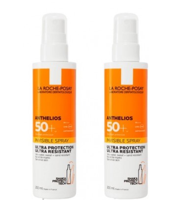 La Roche Posay Anthelios Spray Invisible SPF 50+ Pack 2 x 200 ml