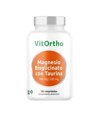 Vitortho Magnesio Bisglicinato con Taurina 100 Comprimidos