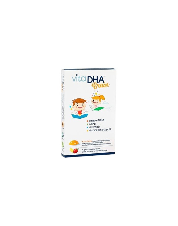 UGA Vita DHA Brain Strawberry Lemon 30 Chewable Gelatin Tablets