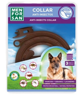 Men For San Collar Anti-insectos Perros 1 Unidad