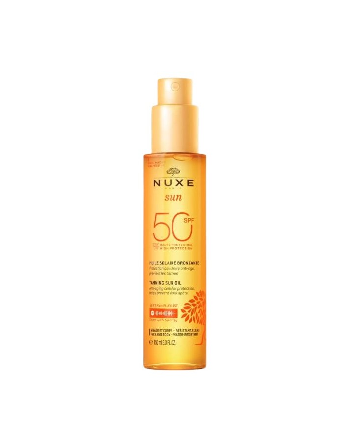 Nuxe Sun Tanning Oil Face and Body SPF50 150ml