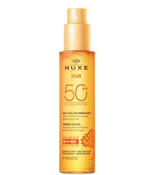 Nuxe Sun Tanning Oil Face and Body SPF50 150ml