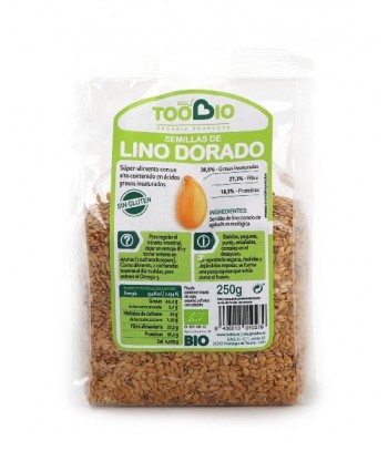 Semilla Lino Dorado 250 Gr Toobio