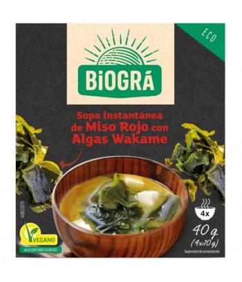 Sopa Miso Algas Instant Bio 40 Gr Biogra/Sorribas