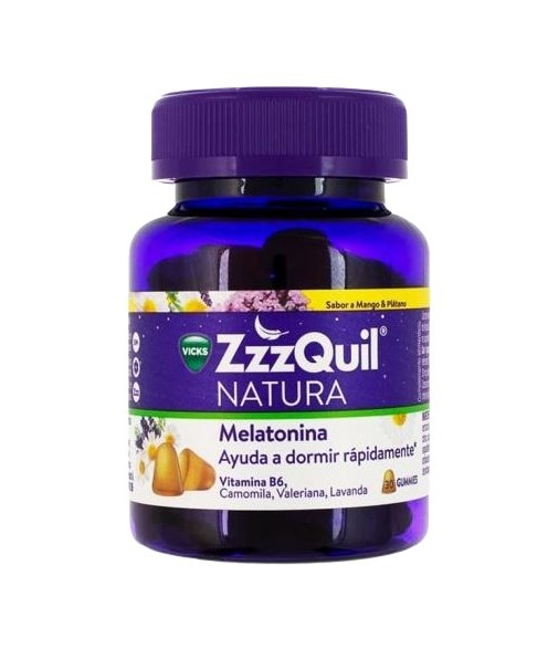 ZzzQuil Natura Mango & Plátano 30 Gummies