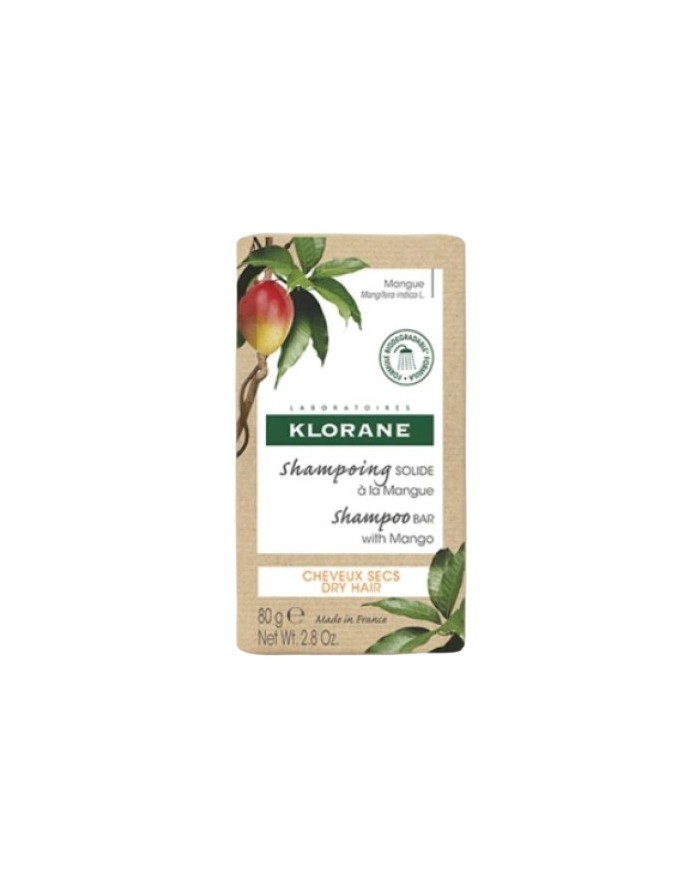 Klorane Solid Shampoo for Dry Hair with Mango 80g
