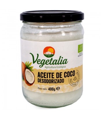 Aceite de Coco Desodorizado Bio 400 gr Vegetalia