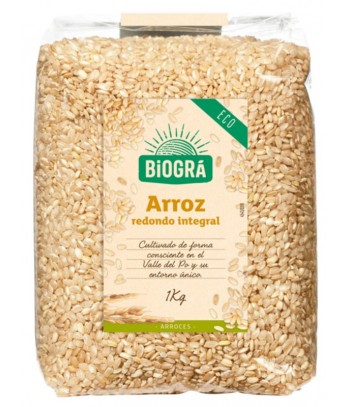Arroz Integral Redondo 1 kg Biogra/Sorribas