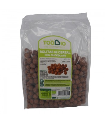 Bolitas Cereales Choco-Leche Bio 300 gr Toobio