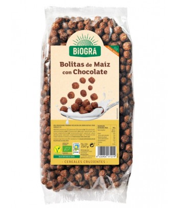 Bolitas Maiz Chocolate 250 gr Biogra/Sorribas