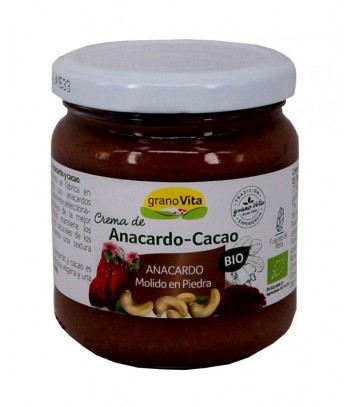 Crema Anacardo y Cacao Bio 175 gr Granovita
