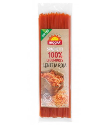 Espaguetis de Lenteja Roja 250 gr Biogra/Sorribas