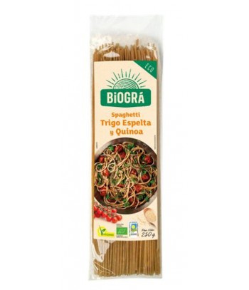 Espaguetis Espelta Quinoa 250 gr Biogra/Sorribas