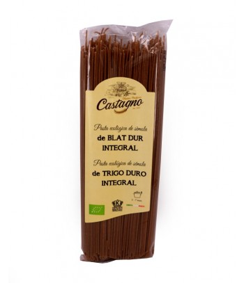 Espaguetis Trigo Duro Integral Eco 500 gr Castagno