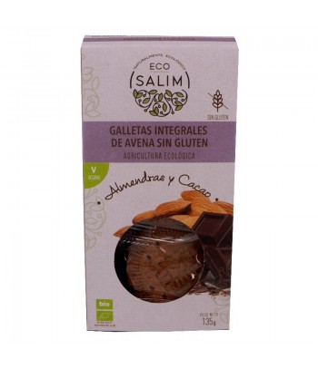 Galleta Avena Almendra Cacao S/Gluten 135 gr Eco-Salim