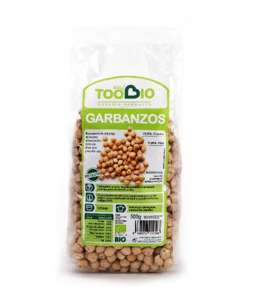 Garbanzos Bio 500 gr Toobio