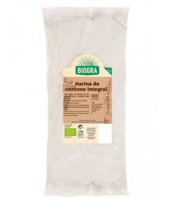Harina de Centeno Integral 500 gr Biogra/Sorribas