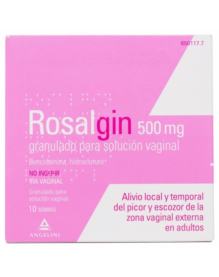 Rosalgin 500mg Granulado para Solución Vaginal 10 Sobres