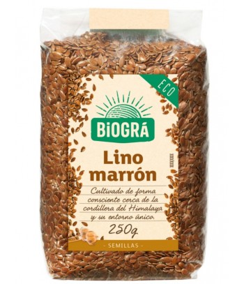 Lino Marron Eco 250 gr Biogra/Sorribas