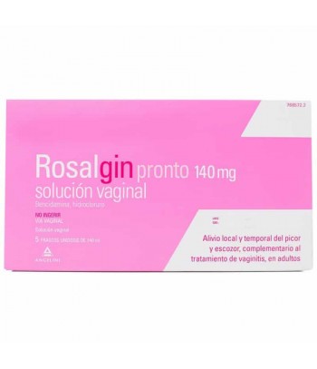 Rosalgin Pronto 140 mg Solución Vaginal 5 unidades