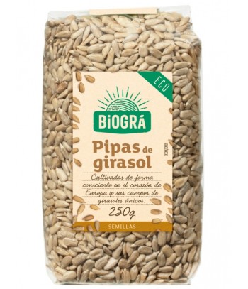 Pipas Girasol Pequeño 250 gr Biogra/Sorribas