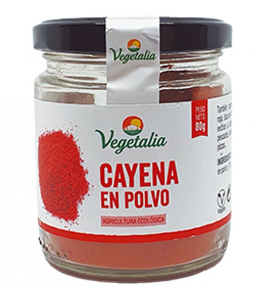 Pimienta Cayena En Polvo Bio 80 gr Vegetalia