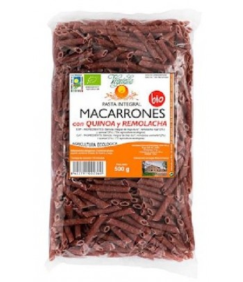 Macarrones Quinoa Remolacha Bio 500 gr Vegetalia