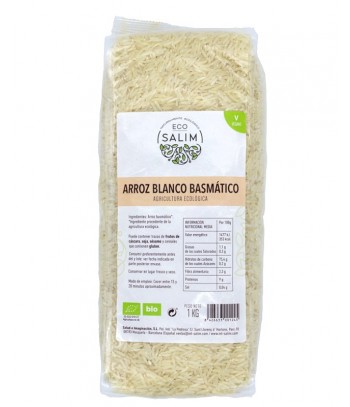Arroz Blanco Basmatico 1 kg Eco-Salim