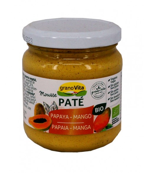 Pate Mousse Papaya Mango Bio 175 gr Granovita