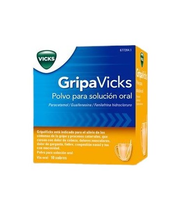 GripaVicks Polvo para Solución Oral 10 Sobres