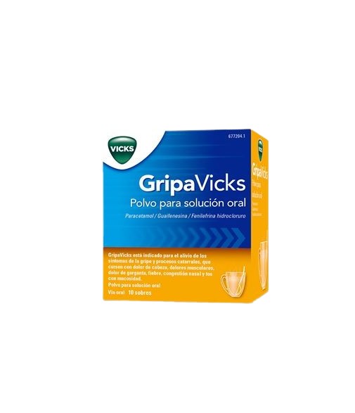 GripaVicks Polvo para Solución Oral 10 Sobres
