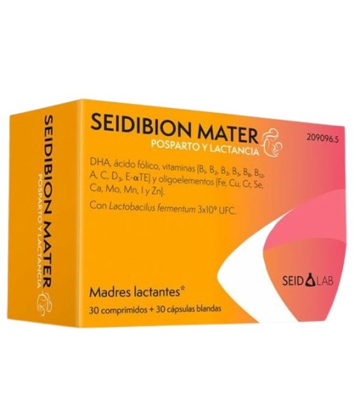 Seidibion Mater Posparto y Lactancia 30 Comprimidos + 30 Cápsulas Blandas