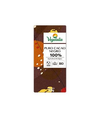 Chocolate Puro Cacao 100% Bio 100 gr Vegetalia