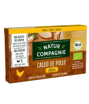 Caldo Pollo Bio En Pastillas 88 gr Natur Compagnie