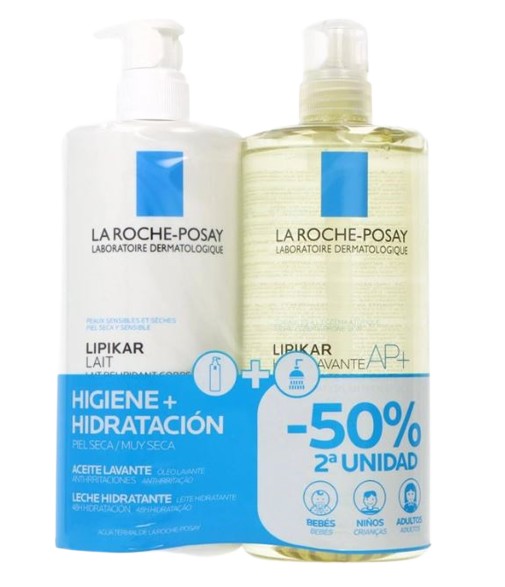 La Roche Posay Pack Lipikar Huile + Leche Corporal 750 ml