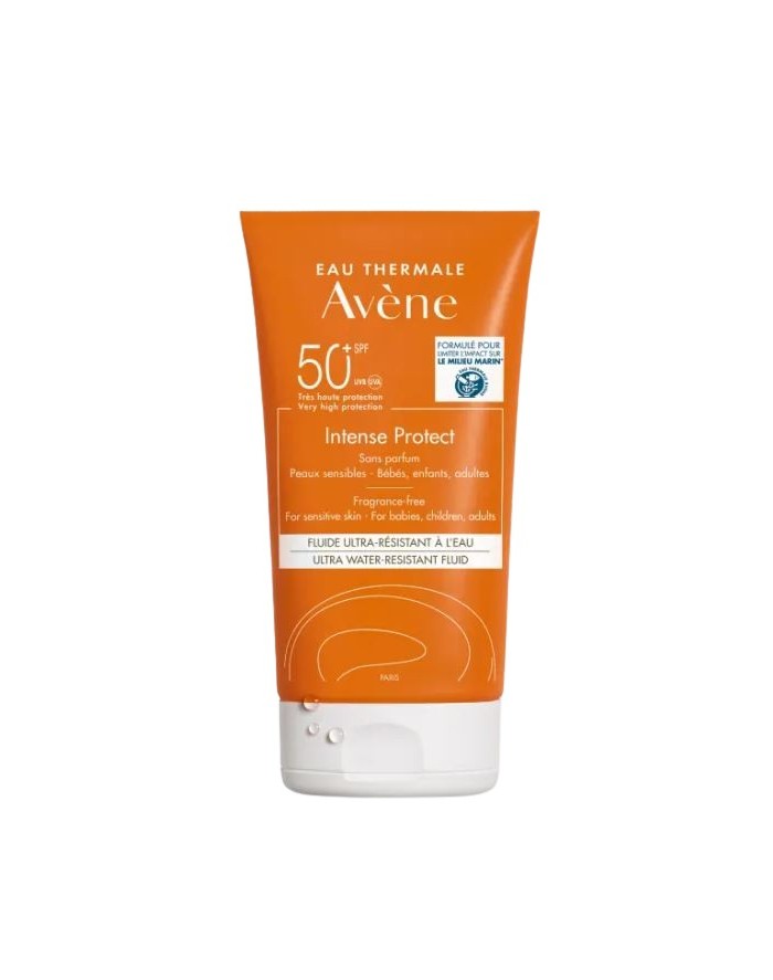 Avéne Solar Intense Protect Fluid SPF50+ Fragrance-Free Babies (+6 months) Children and Adults Sensitive Skin 150ml
