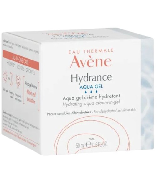Avéne Hydrance Aqua-Gel Moisturizing Cream for All Sensitive Dehydrated Skin Types 50ml