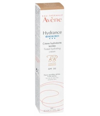 Avène Hydrance BB-Rica Crema Hidratante con Color SPF30 Pieles Sensibles a muy Secas 40ml