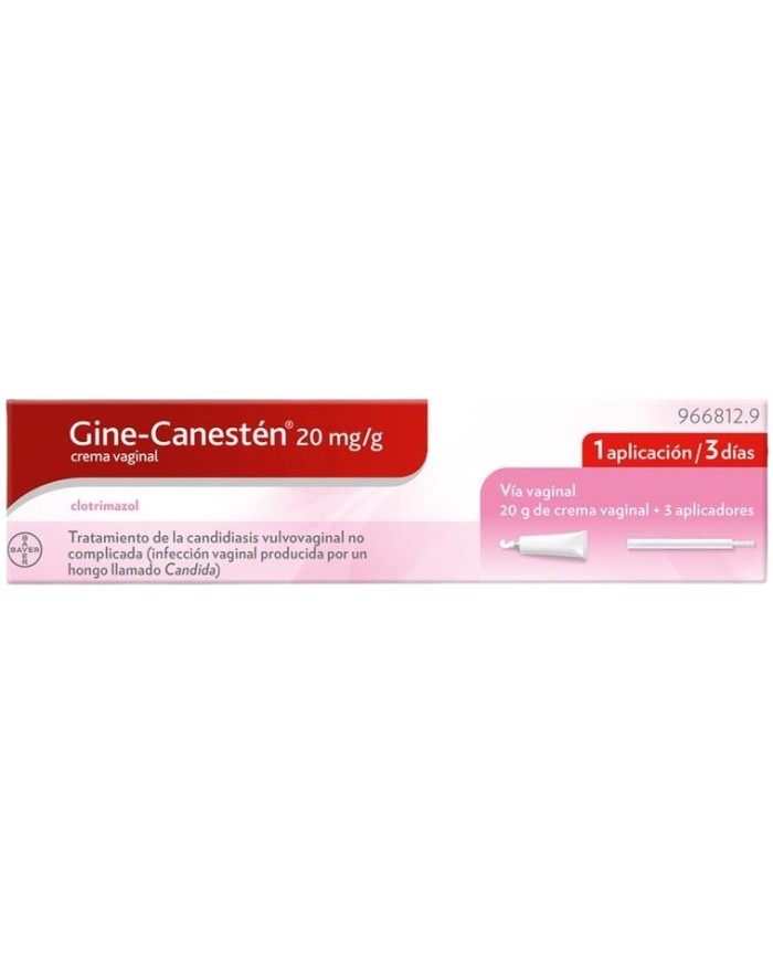 GINE-CANESTEN 20 MG/G CREMA VAGINAL, 1 tubo de 20g