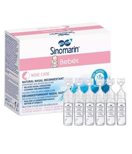 Sinomarin Babies Natural Nasal Decongestant 24 Single Dose Vials