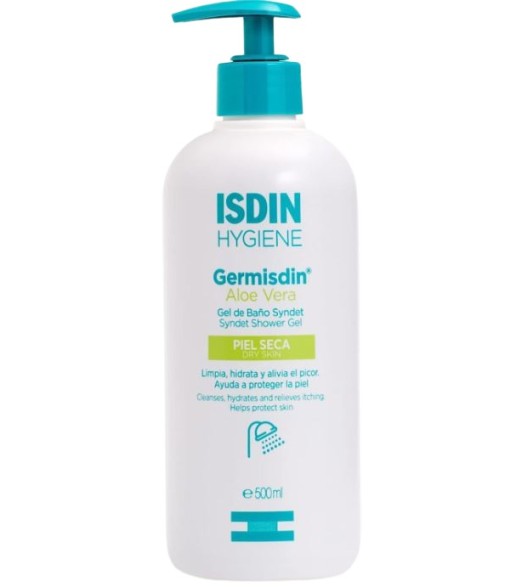 Germisdin Aloe Vera Soap-Free Bath Gel with Antiseptic Agents for Dry Skin 500ml