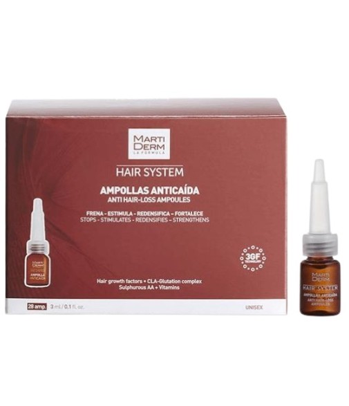 MartiDerm Hair System Ampollas Anticaída 28 unidades