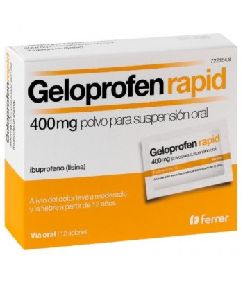 Geloprofen Rapid 400 mg Polvo para Suspensión Oral 12 sobres