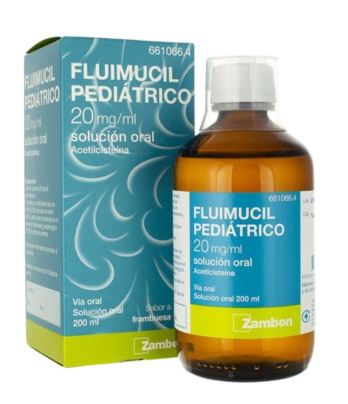 Fluimucil Pediátrico 20 mg/ml Acetilcisteína Solución Oral 200 ml