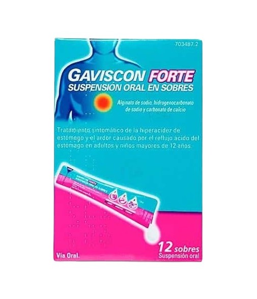 GAVISCON FORTE SUSPENSION ORAL EN 12 SOBRES