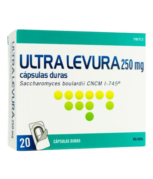 Ultra levura 250 mg 20 cápsulas