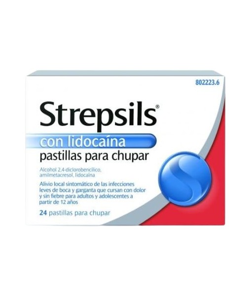 Strepsils con lidocaina 24 comprimidos