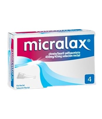 Micralax 450 Mg/45 Mg Solución Rectal 4 unidades