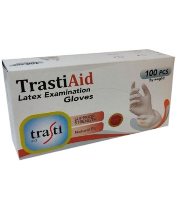 Powder-Free Latex Gloves Size S Trastiaid 100 Units